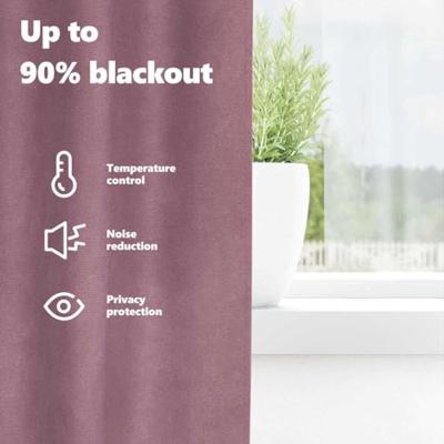 VidaXL Verduisterende gordijnen 2 pcs donkerroze 140 x 245 cm fluweel