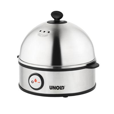 Unold Edel Eierkoker Controlelampje, BPA-vrij RVS, Zwart