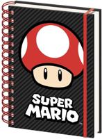 Super Mario - Mushroom A5 Notebook - thumbnail