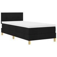 Boxspringbed met Matras & LED Zwart 80x200 cm Stof - thumbnail