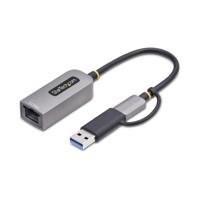 USB-kabel Startech U2GA-USB-C-ETHERNET Grijs - thumbnail