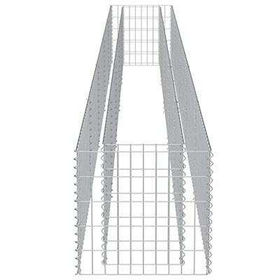 VidaXL Gabion plantenbak verhoogd 450x50x50 cm gegalvaniseerd staal