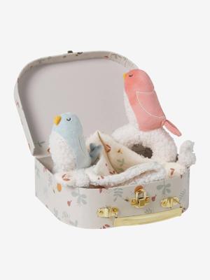 Koffer met knuffel, personaliseerbaar en rammelaar SAVANIA ecru Koffer met knuffel, personaliseerbaar en rammelaar SAVANIA ecru