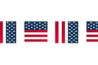 USA Party vlaggenlijn 10m - thumbnail