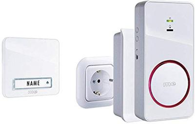 m-e modern-electronics 41152 Complete set voor Draadloze deurbel Verlicht m-e modern-electronics 41152 Complete set voor Draadloze deurbel Verlicht