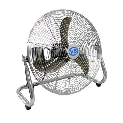 Professionele vloerventilator 40cm 3 standen chroom kleurig
