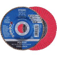 PFERD TOOLS 67760615 PFC 115 CO-COOL 60 SG STEELOX Lamellenschijf Diameter 115 mm Boordiameter 22.23 mm Aluminium legering, Legering op nikkelbasis, - thumbnail