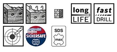 Bosch Accessoires Hamerboren SDS-max-7 40 x 600 x 720 mm 1st - 2608586803 Bosch Accessoires Hamerboren SDS-max-7 40 x 600 x 720 mm 1st - 2608586803