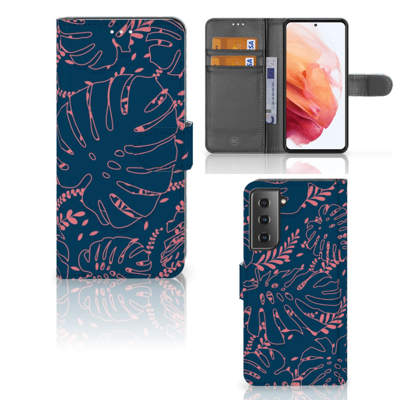 Samsung Galaxy S21 Hoesje Palm Leaves Samsung Galaxy S21 Hoesje Palm Leaves