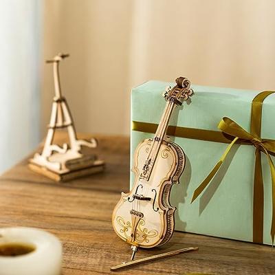 Robotime 3D Houten Puzzel Muziekinstrument Cello - thumbnail
