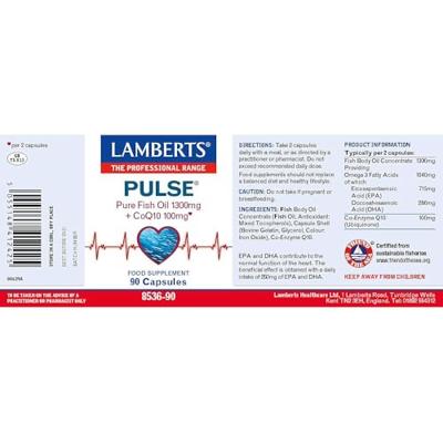Lamberts Pulse Visolie + Q10 Capsules