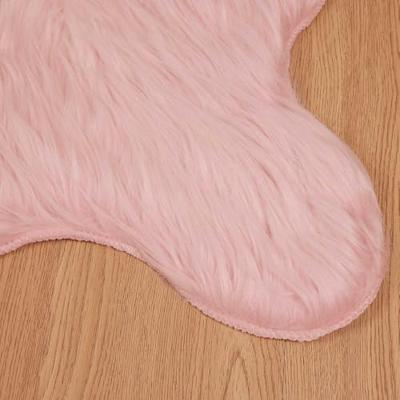 Nep Schapenvacht Tapijt Tafalla Roze 80 x 120 cm Polyester