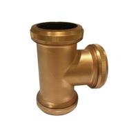 Wiesbaden Koppel T Stuk 32 mm tbv Vloerbuis Geborsteld Koper - thumbnail