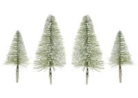 Mini everlands kunstkerstboom op clip set a 4 stuks - thumbnail