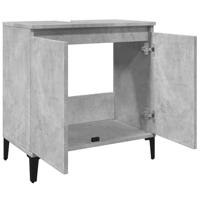 Wastafelkast 58x33x60 cm bewerkt hout betongrijs - thumbnail