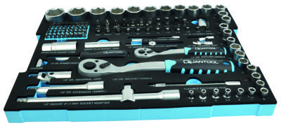 Quantool dopsleutelset 118 dlg inlay - Q25001