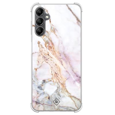 Samsung Galaxy A14 shockproof hoesje - Parelmoer marmer Samsung Galaxy A14 shockproof hoesje - Parelmoer marmer