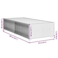 Bedframe fluweel zwart 90x200 cm - thumbnail