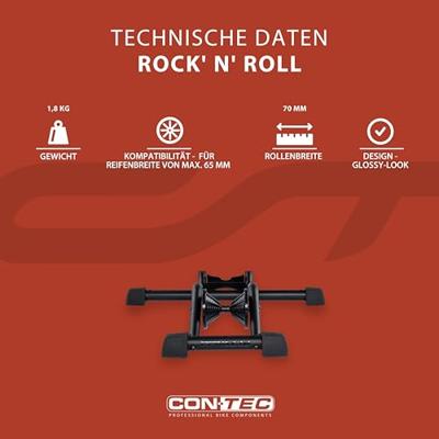 CONTEC fiets-presentatiestandaard "rock&apos; n&apos; roll" ct bikestand rocknroll black