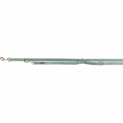 TRIXIE HONDENRIEM PREMIUM VERSTELBAAR SALIE GROEN 200X1,5 CM