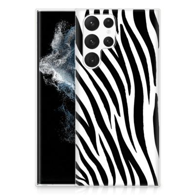 Samsung Galaxy S22 Ultra | TPU Hoesje | Zebra