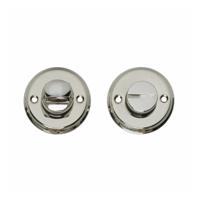 Intersteel Rozet met toilet-/badkamersluiting schroefgat 50x5mm - nikkel glans - thumbnail