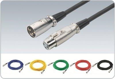 Monacor MEC-100/RT XLR Kabel [1x XLR-stekker - 1x XLR-bus] 1 m Rood