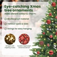 Kunstkerstboom met 150 LED met standaard Groen 150 cm PE en PVC - thumbnail