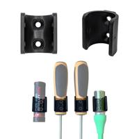StealthMounts Uni Mounts 5 Pack | Uni Mount voor krijtmarkers/schroevendraaiers/USB-lithiumbatterijen | Zwart - 5 Pack | Gemaakt in het Verenigd Koninkrijk - thumbnail