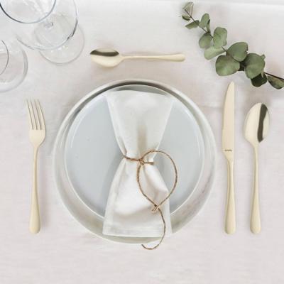 Amefa austin latte lepels 6 stuks champagne