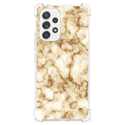 Samsung Galaxy A53 5G Anti-Shock Hoesje Marmer Goud Samsung Galaxy A53 5G Anti-Shock Hoesje Marmer Goud