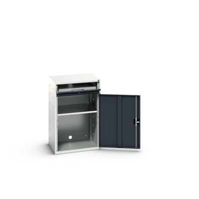 Bott Verso Computerkast | 650x550x1000mm | 1 Legbord | 1 Schuiflade | RAL 7016 - 16928000.19