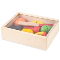 New Classic Toys houten fruitbox snijset - thumbnail