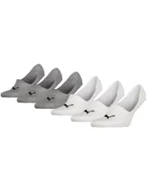 PUMA Sneaker Sokken Footie 6-Pack Wit Grijs - thumbnail