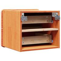 Nachtkastje Wasbruin 39 x 34 x 33 cm Massief grenenhout - thumbnail