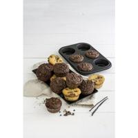 Zenker muffinbakvorm (6) black metallic - thumbnail