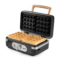 DOMO SANDWICH-WAFFEL-GRILL 3-IN-1 INKY BLACK Tosti-apparaat Zwart - thumbnail
