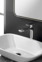 Wastafelmengkraan Sapho Spy 1-hendel Recht Hoog 29.8 cm Chroom Sapho - thumbnail