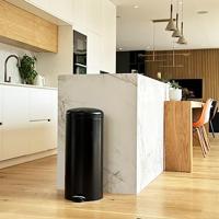 KEUKEN MOVE Pedaal Keukenafvalbak URBAN 30L - Staal Zwart - thumbnail