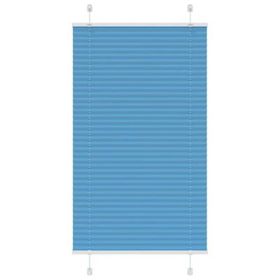 VidaXL Plissé rolgordijn 75x100 cm stofbreedte 74,4 cm polyester blauw VidaXL Plissé rolgordijn 75x100 cm stofbreedte 74,4 cm polyester blauw
