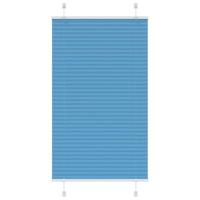 VidaXL Plissé rolgordijn 75x100 cm stofbreedte 74,4 cm polyester blauw - thumbnail