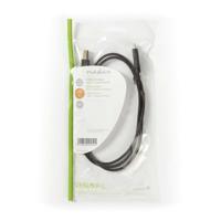 Kabel USB 2.0 | Type-C male - B male | 1,0 m | Zwart - thumbnail