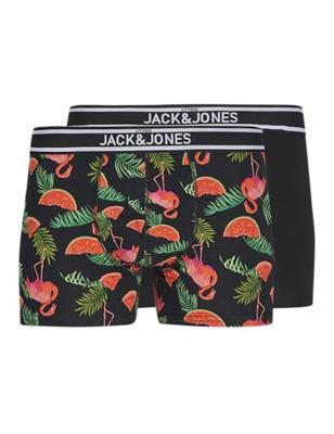 Jack & Jones Boxershorts JACWATERMELON 2-pack Zwart-M