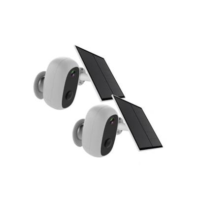 2X Draadloze outdoor WiFi camera met zonnepaneel