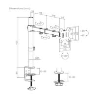 Schermtafel Support Aisens DT32TSR-277 17"-32" - thumbnail