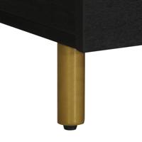 Salontafel 100x54x40 cm bewerkt hout zwart - thumbnail