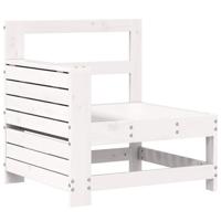 4-delige Loungeset massief grenenhout wit - thumbnail