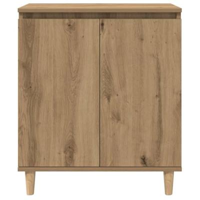Dressoir 60x35x70 cm bewerkt hout artisanaal eikenkleur