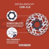 CONTEC remschijf "cdr-cle" ct brake rotors cdr-cle 140 mm 2p centerlock - thumbnail