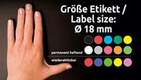 Avery Ronde etiketten diameter 18 mm, rood, 1.056 stuks - thumbnail